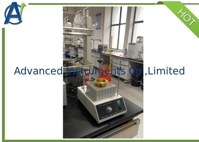 Manual Cleveland Open Cup Flash Point Tester with 0~800W Adjustable Heating Power for ASTM D92 and ISO 2592 Compliance