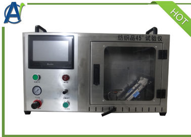 ASTM F2100 Mặt nạ phẫu thuật Thiết bị kiểm tra tính dễ cháy Dưới 45 ° Đốt